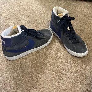 Vintage Nike Blazer mid blue suede